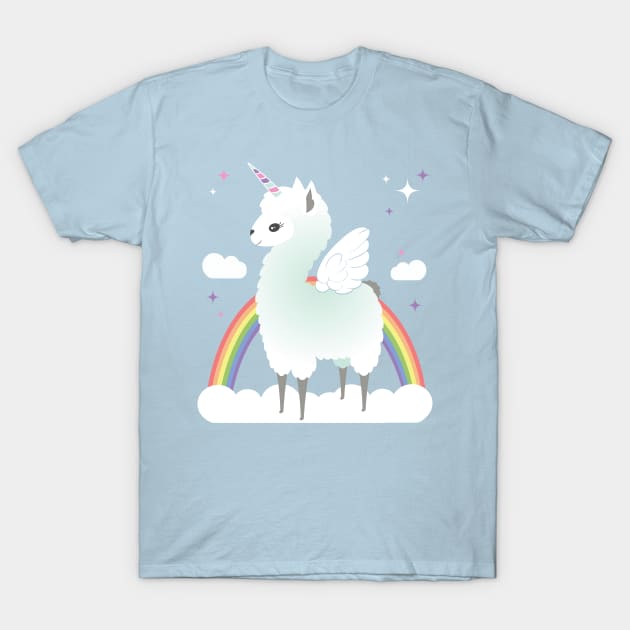 Llamacorn Pegasus T-Shirt by FAKE NEWZ DESIGNS